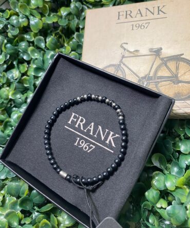 Frank: Pulsera negra y plateado 7FB-0712