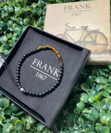 Frank: Pulsera negra y marrón 7FB-0687