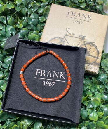 Frank: Pulsera anaranjada y plateada 7FB-0699