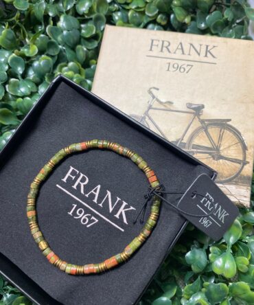 Frank: Pulsera en tonos anaranjado y verde 7FB-0480