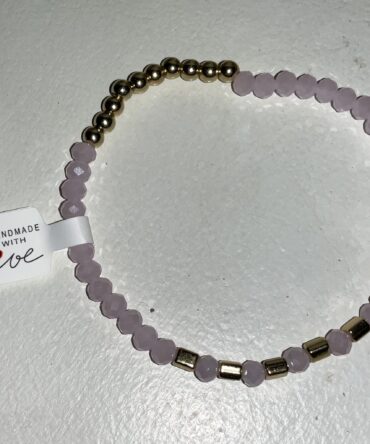 PULSERA ROSA Y DORADO