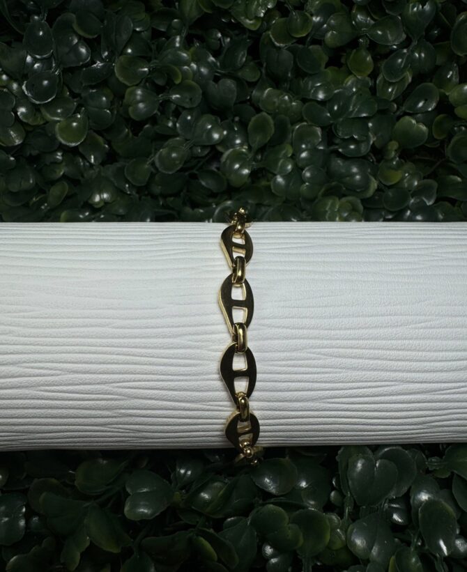 Acenttum: Pulsera en tono dorado unisex BR-116