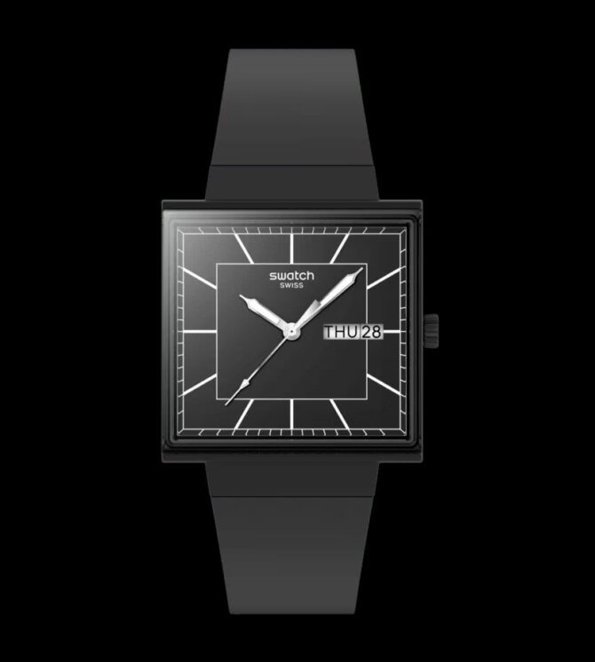 SWATCH WHAT IF BLACK AGAIN
