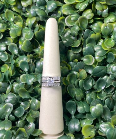 Aesthetic:  Aro de matrimonio en todo plateado R2776