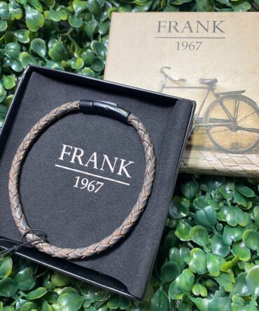 Frank: Pulsera de piel en tono grisáceo 7FB0635-23