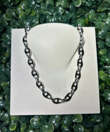 Acenttum: Collar unisex en tono plata NK-101