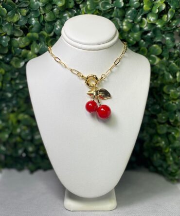 Aesthetic: Collar con dije de cherry Z15