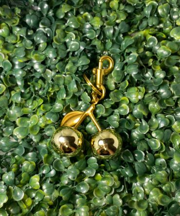 Aesthetic: Llavero de cherry dorado Z21