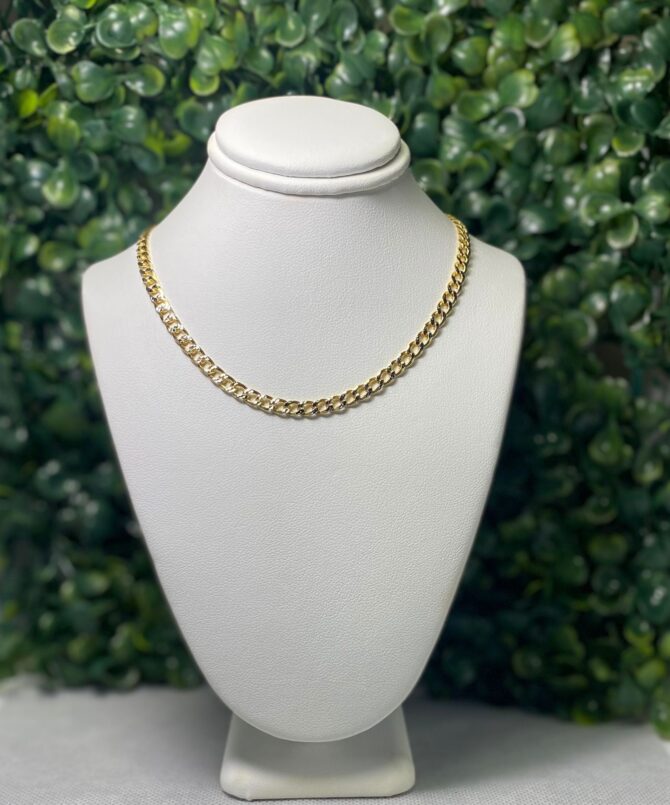 Classic of NY: Collar dorado enchape oro 14k Q-5695-22