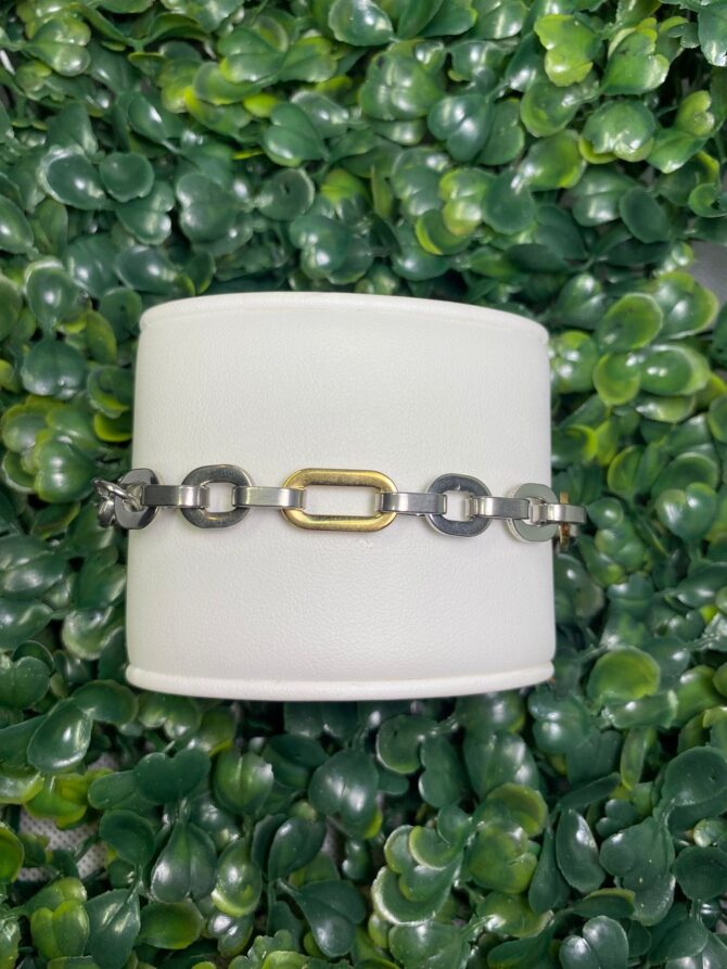 Acenttum:  Pulsera doble tono (dorado y plateado) ST-136.2