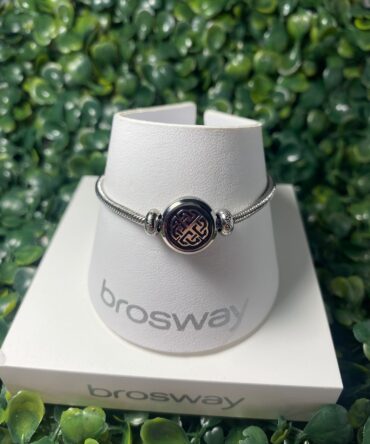 Brosway: Pulsera plateada con dije dorado y plata BBR13