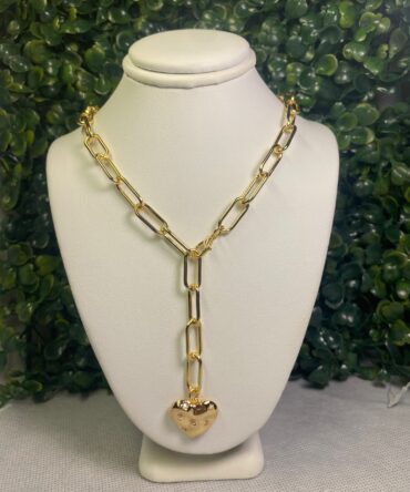 Aesthetic: Collar con dije de corazón Z34.1