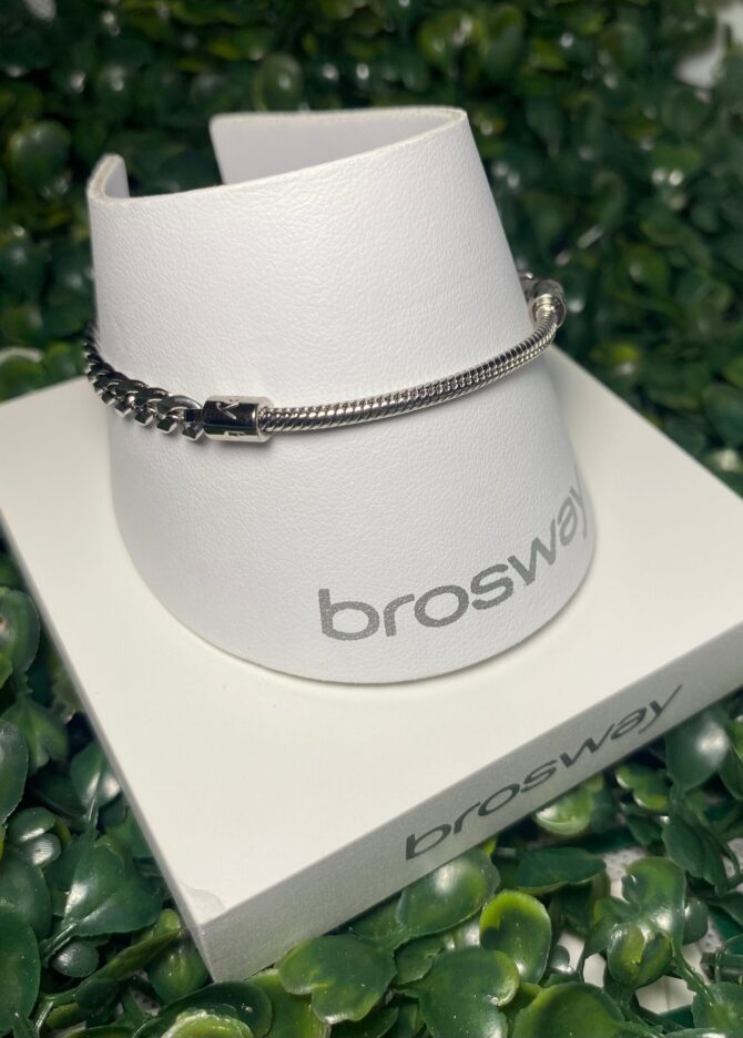 Brosway: Pulsera plateada para añadir dijes BBR68
