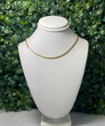 Clasic of NY: Collar dorado enchape oro 14k Q-5694-22