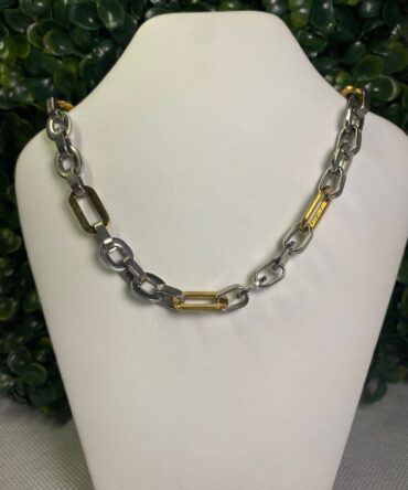Acenttum:  Cadena doble tono (dorado y plateado) ST-136.1
