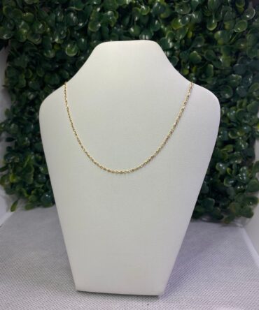Classic of NY : Cadena dorada en oro 14k 14Q-510-18