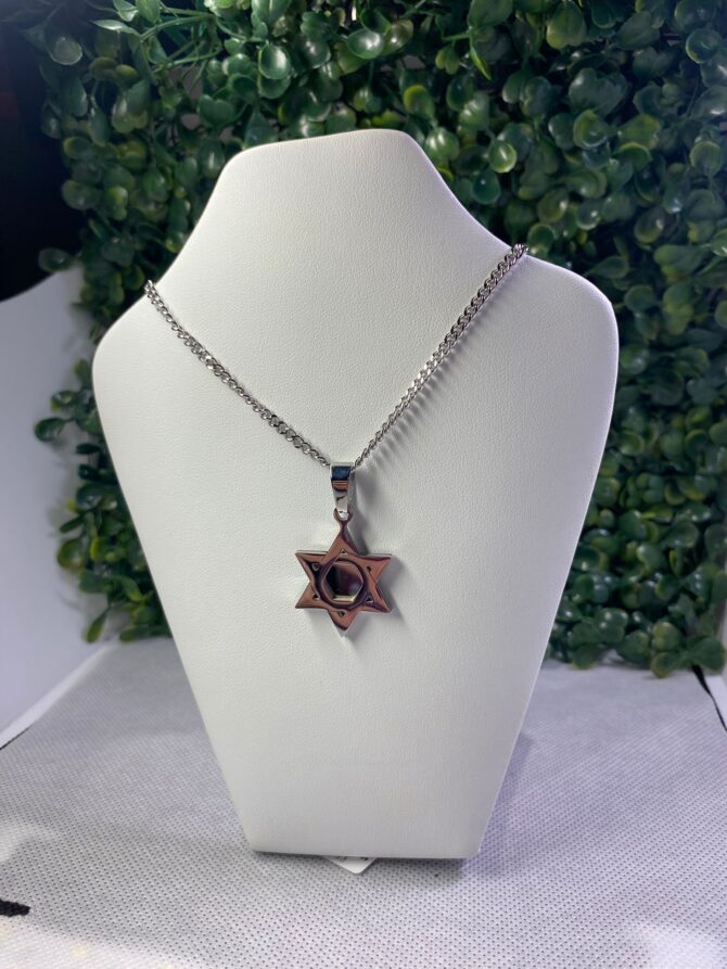 Classic of NY: Cadena plateada con dije de estrella SL-7333