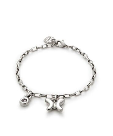 UNO DE 50 PULSERA PLATA MARIPOSA (L)
