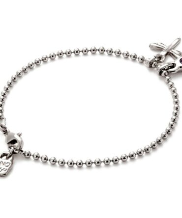 UNO DE 50 PULSERA  PLATA LIBELULA (M)