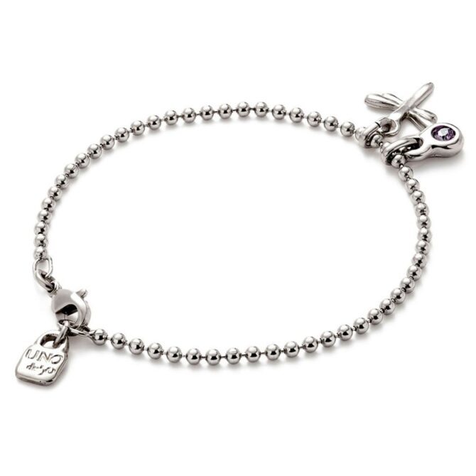 UNO DE 50 PULSERA  PLATA LIBELULA (M)