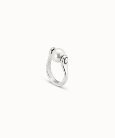 UNO DE 50 SORTIJA PLATA PERLA (SIZE 12)
