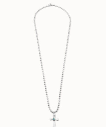 UNO DE 50 COLLAR PLATA BOLITAS