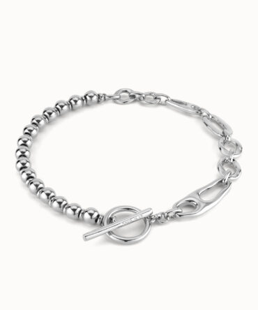 UNO DE 50 COLLAR PLATA ESLABONES