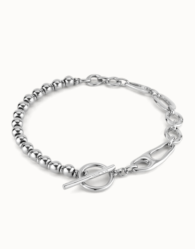 UNO DE 50 COLLAR PLATA ESLABONES