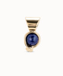 UNO DE 50 CHARM CON PIEDRA AZUL DORADO