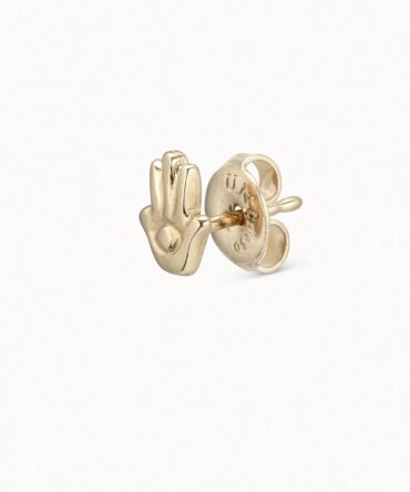 UNO DE 50: Hamsa Single Stud Earring
