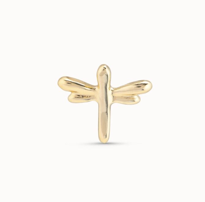 UNO DE 50: Dragonfly Single Stud Earring