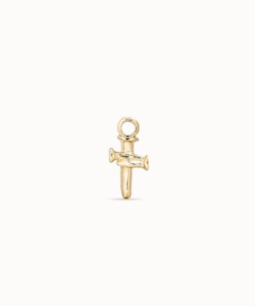 UNO DE 50: Cross Single Hoop Charm