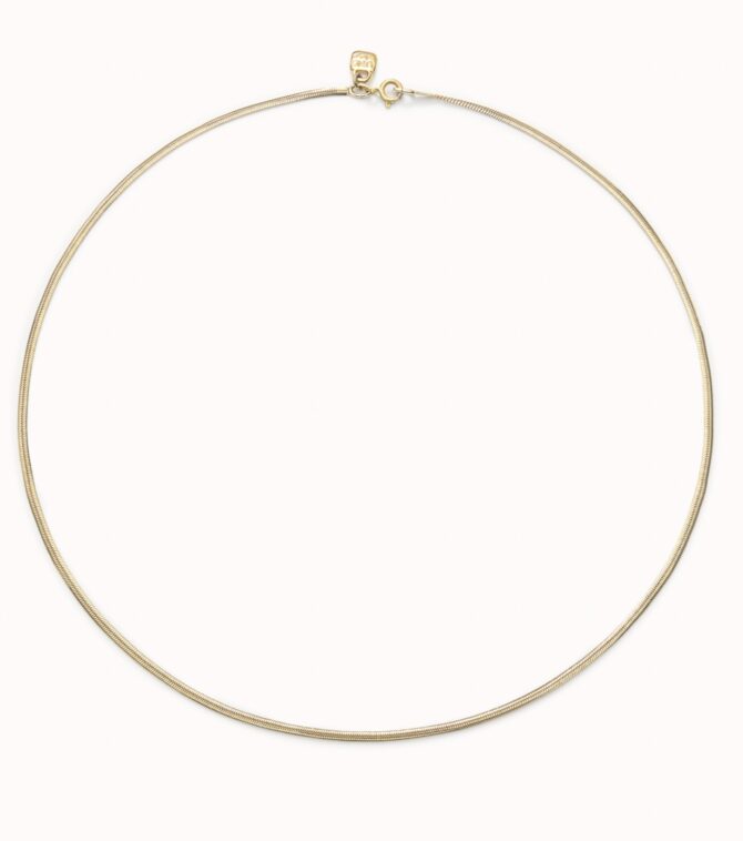 UNO DE 50: Flat chain charm necklace
