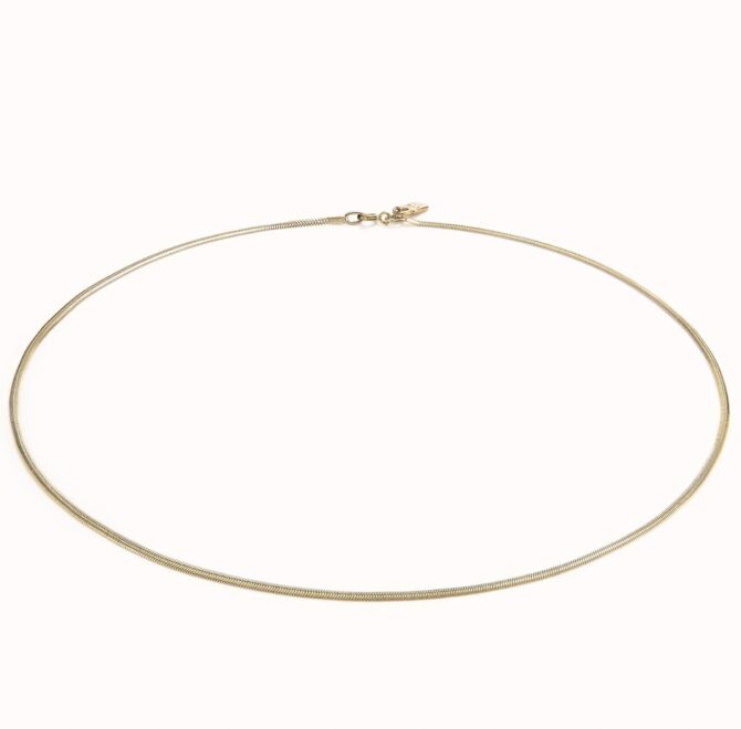 UNO DE 50: Flat chain charm necklace