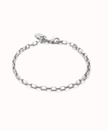 UNO DE 50: Mid-sized link charm chain bracelet