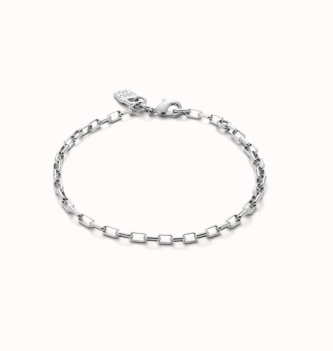 UNO DE 50: Mid-sized link charm chain bracelet