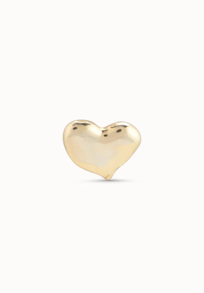 UNO DE 50: Heart Single Stud Earring