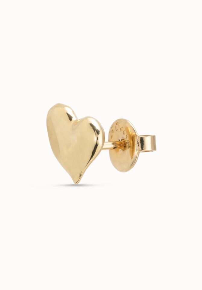 UNO DE 50: Heart Single Stud Earring