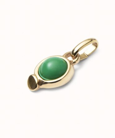 UNO DE 50: Charm with red stone