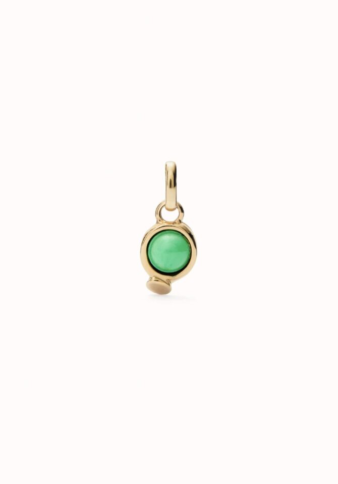 UNO DE 50: Charm with red stone
