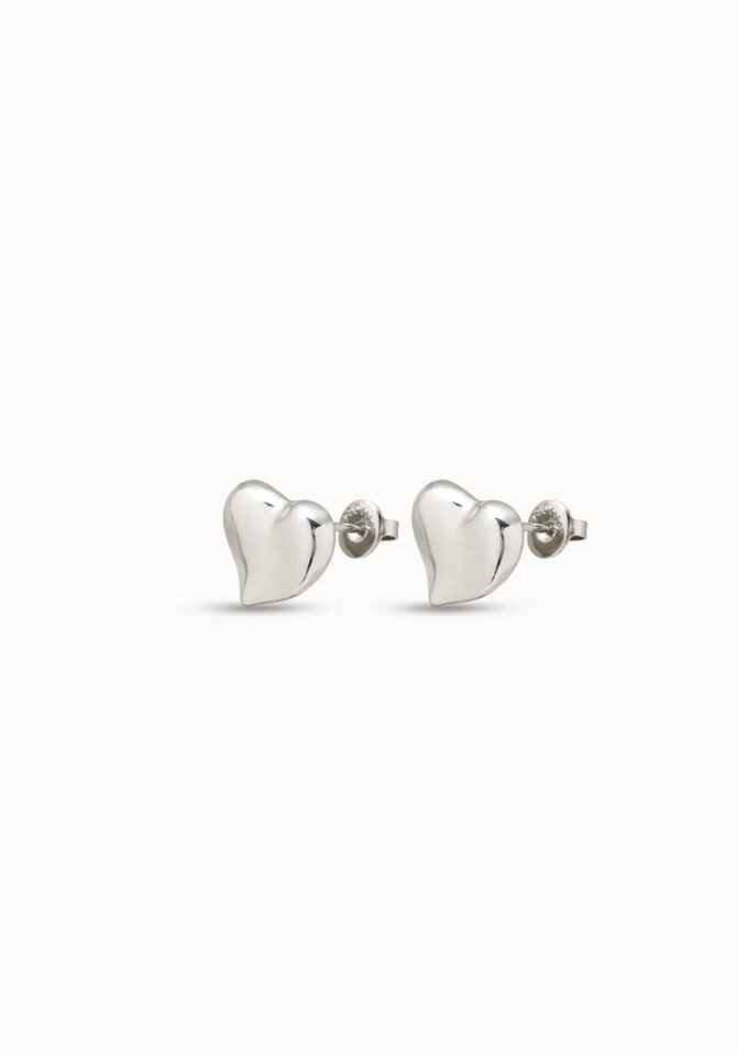 UNO DE 50: Stud earrings with heart shape