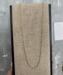 UNO DE 50 COLLAR ESLABONES TRENZADOS DORADA