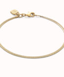 Uno de 50 Pulsera de cadena de serpiente plana dorada (M)