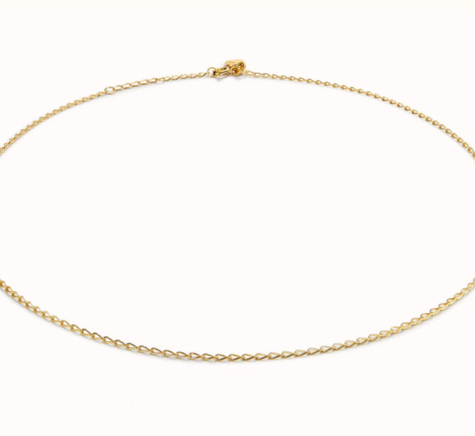 UNO DE 50 COLLAR CON CADENA DE ESLABONES DORADO