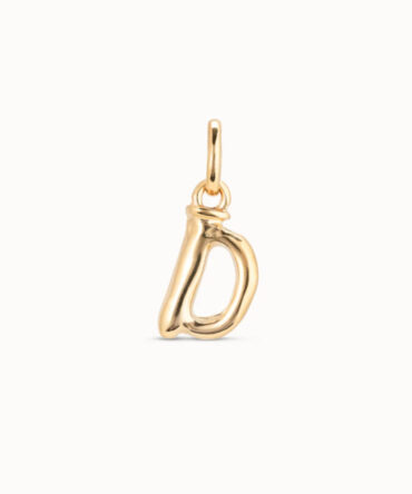 UNO DE 50 CHARM LETRA D DORADO