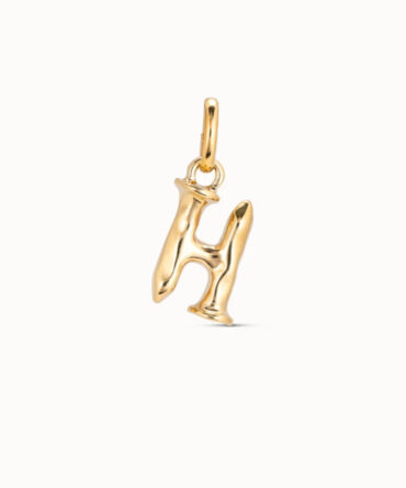 UNO DE 50 CHARM LETRA H DORADO