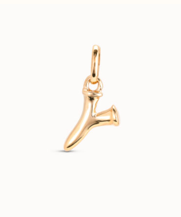 UNO DE 50 CHARM LETRA Y DORADO