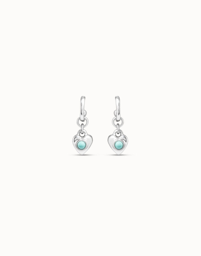 UNO DE 50 PENDIENTES PLATA CORAZONES