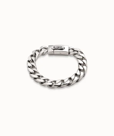 UNO DE 50 PULSERA PLATA CUBANA (XL)