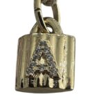UNO DE 50 CANDADO CHARM LETRA A DORADO
